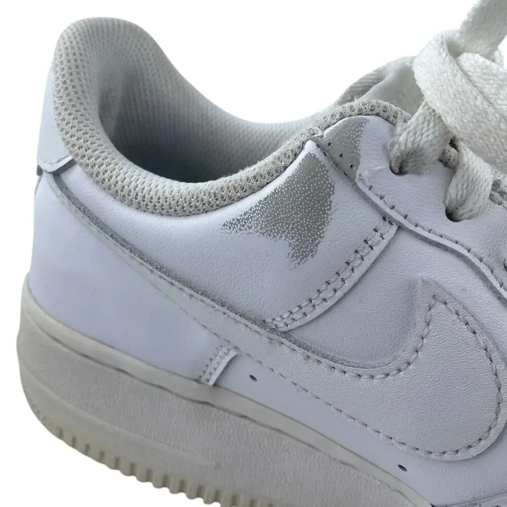 Nike Air Force 1 Women's White Leather Low Top Lace Up Athletic Sneakers Shoes 8